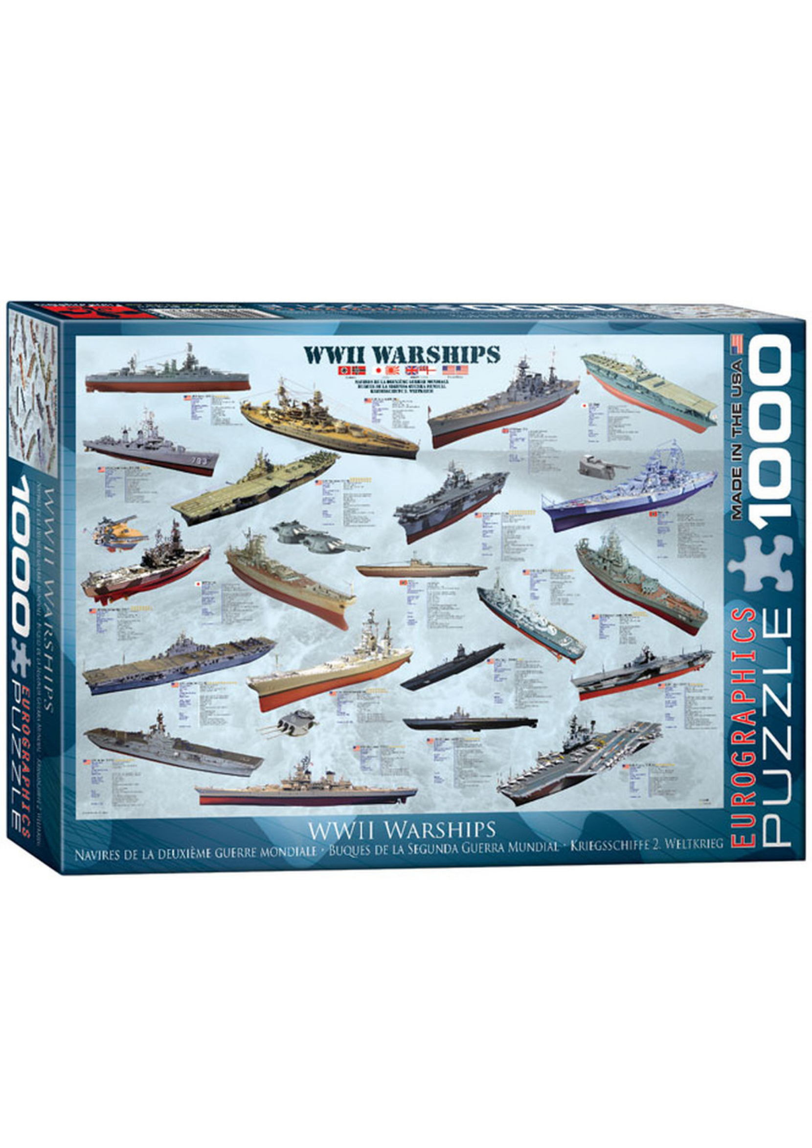 New Sealed Educa Marine Dreams Ship Shaped 1,000 Piece Jigsaw Puzzle 31 x  20.5