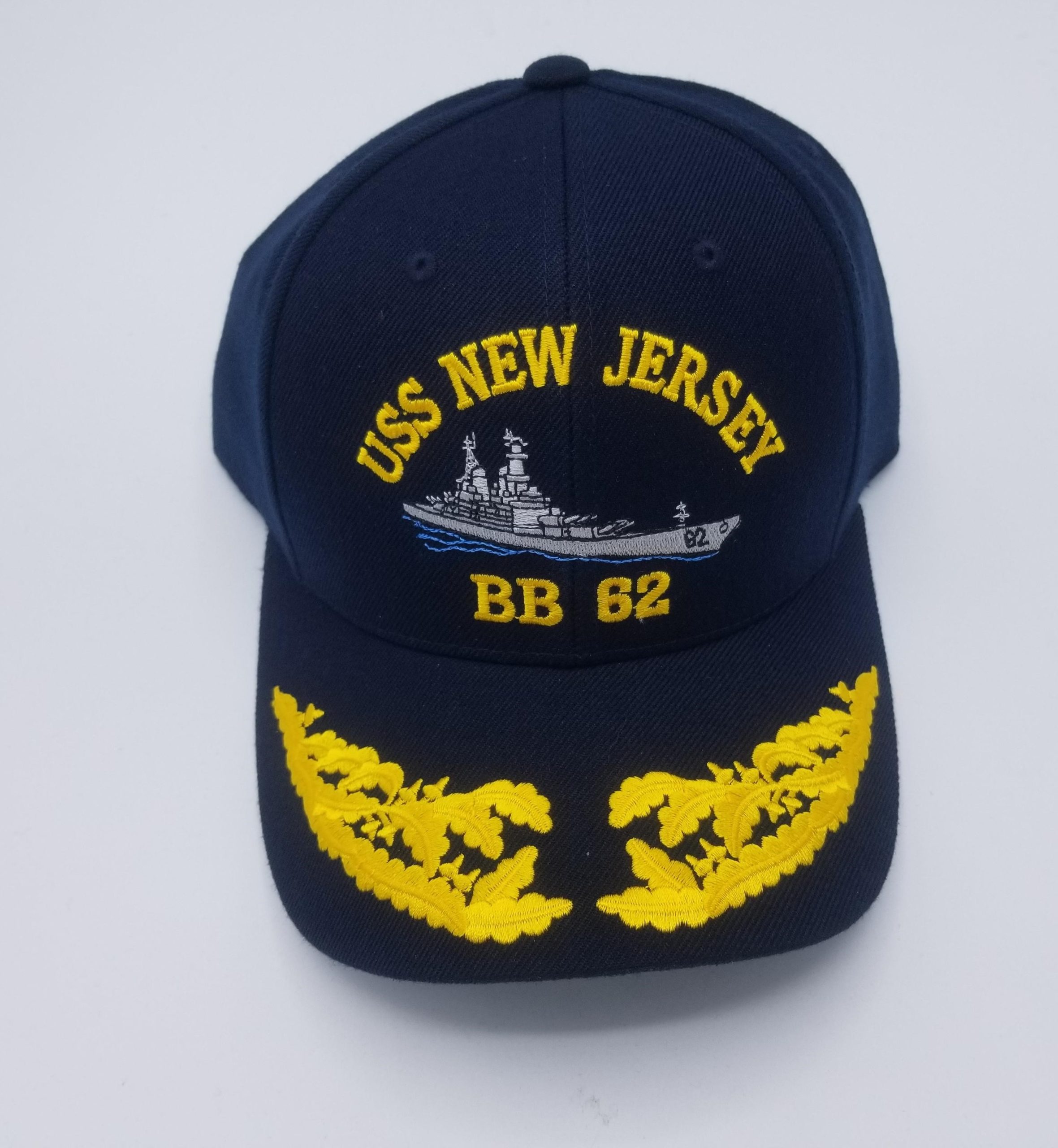 US Navy cap original US Ship New York LPD-21 made in USA double oeufs Taille Unique