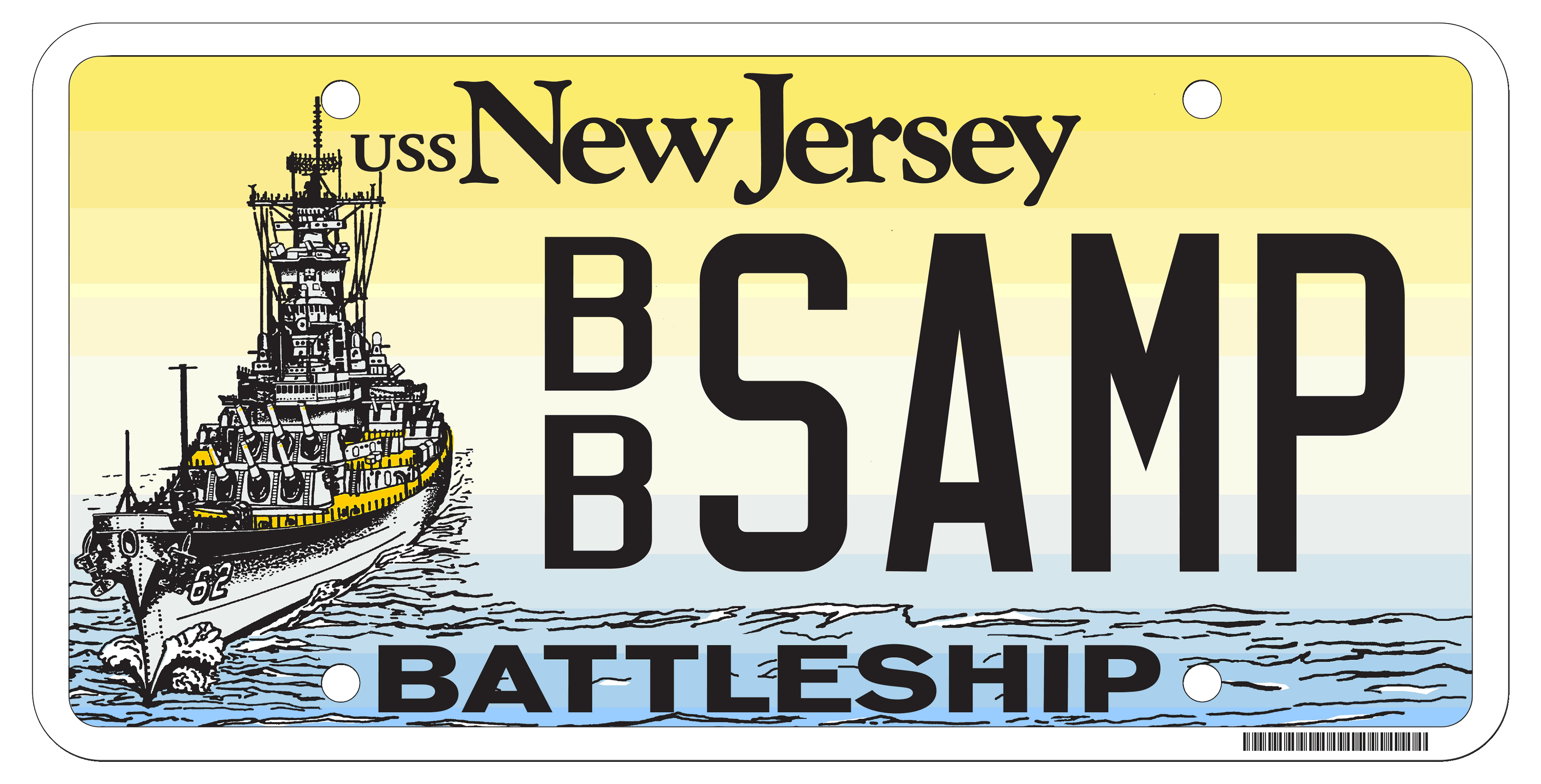 Get Battleship Plates - Battleship New Jersey