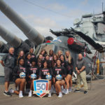 Rutgers-Camden Women's Volleyball Team Photos aboard the Battleship