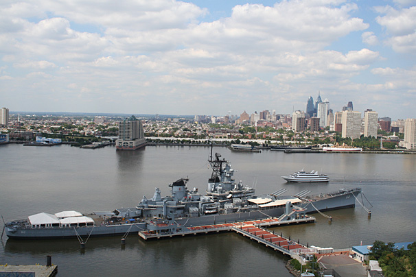 Live web cams of the Battleship NJ